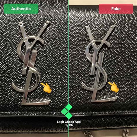 ysl sunset fake vs real|real YSL logo.